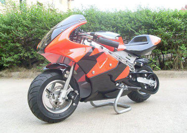 Red Mini Gas Dirt Bikes 110cc , Electric Start Small Dirt Bikes Automatic Transmission