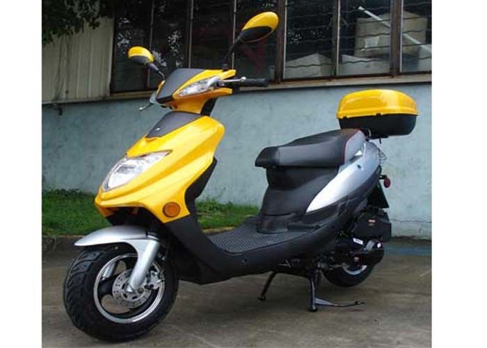 125cc ενήλικο μηχανικό δίκυκλο 4 κτύπημα 1 πλαίσιο τέσσερα μηχανών αργιλίου κυλίνδρων χρώμα με το μεγάλο οπίσθιο κιβώτιο