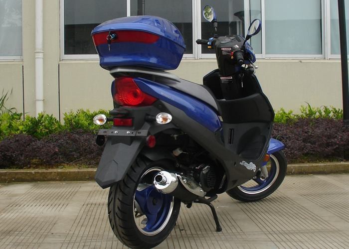 Αργιλίου μπλε 50cc μηχανών πλαισίων ενήλικο μηχανικό δίκυκλο μηχανών μηχανικών δίκυκλων 12V 7A με τον προβολέα