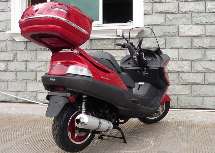 Κόκκινο μηχανοκίνητο μηχανικό δίκυκλο με το φρένο χεριών, μηχανικό δίκυκλο 150cc μηχανών με το ισχυρό φως