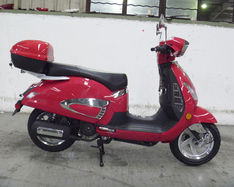 Ενήλικο μηχανικό δίκυκλο κόκκινο 150cc μηχανών μορφής της Νίκαιας κυρία Scooter με τον οπισθοσκόπο καθρέφτη