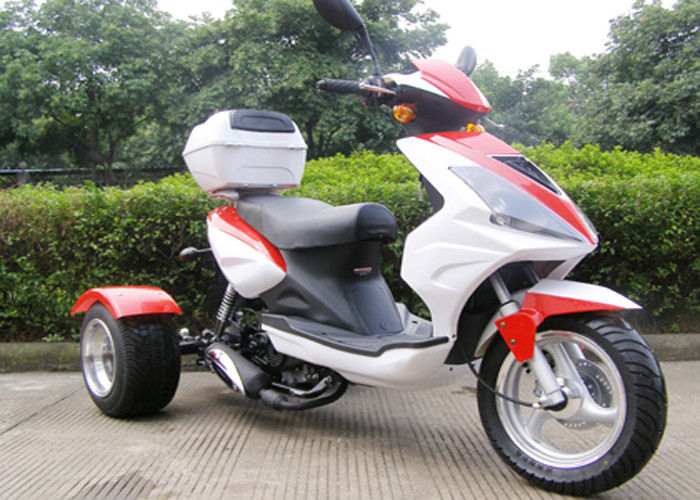 3 μηχανικό δίκυκλο ροδών 50cc με το οπίσθιο κιβώτιο, μοτοσικλέτα 3 πολυασχόλων με το μεγάλο επικεφαλής φως