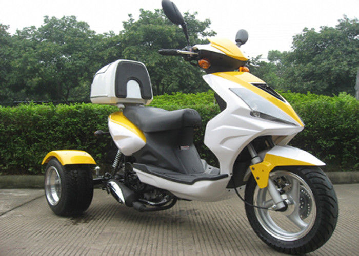 3 μηχανικό δίκυκλο ροδών 50cc με το οπίσθιο κιβώτιο, μοτοσικλέτα 3 πολυασχόλων με το μεγάλο επικεφαλής φως