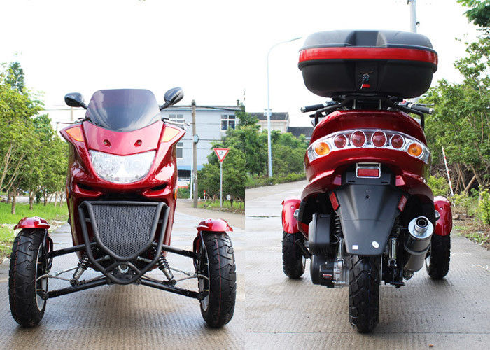 μοτοσικλέτα 150cc μηχανικών δίκυκλων 3 ροδών με τη μηχανή 7.0kw 7500r/min 8HP/το οπίσθιο κιβώτιο