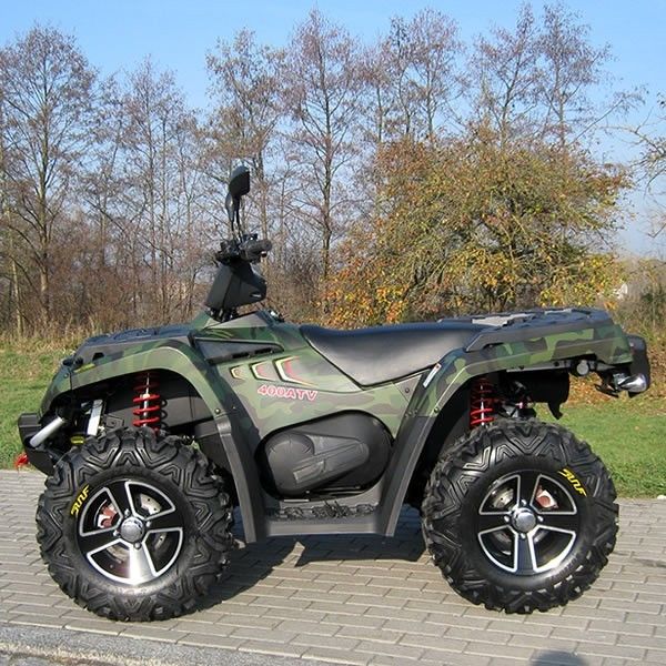 Το πετρέλαιο δρόσισε 400cc τετράτροχο Atv διπλό/ενιαίο Α - οπλίστε με το πλαίσιο αργιλίου την ηλεκτρική μετατόπιση