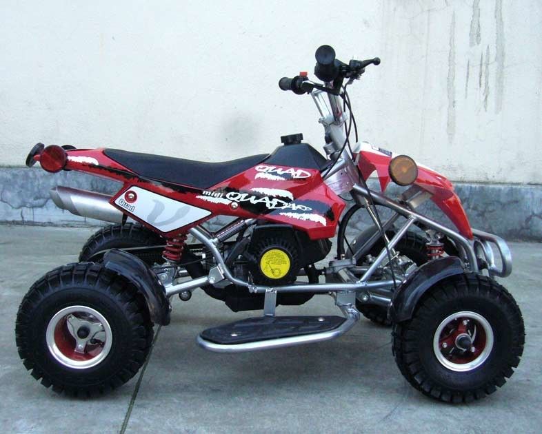 2 - Ποδήλατο τετραγώνων κτυπήματος 50cc Atv με τον μπροστινό/οπίσθιο απορροφητή κλονισμού δίσκων μπροστινό/οπίσθιο