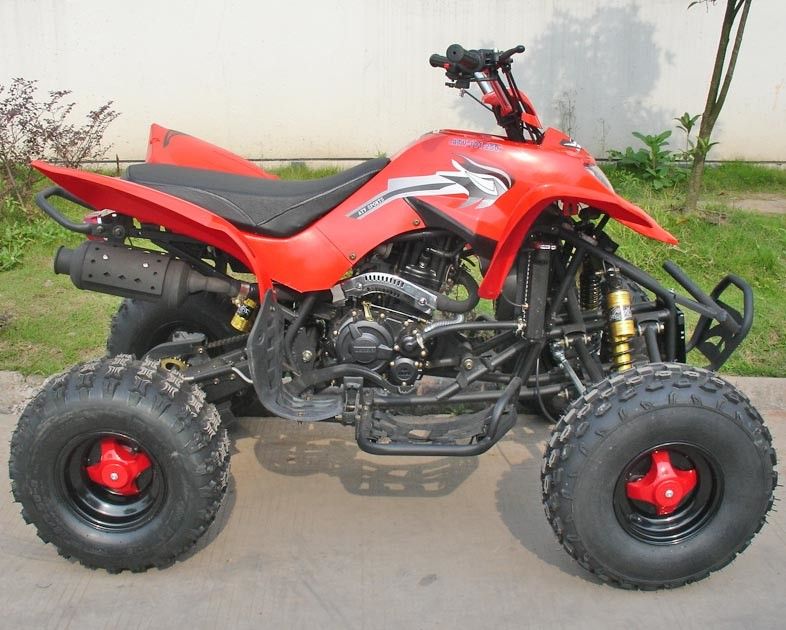 Κόκκινα οχήματα πολλαπλών χρήσεων ATV 8 250CC» ροδών πολυτέλειας αέρα κλονισμού μπροστινό τυμπάνων φρένο δίσκων φρένων οπίσθιο