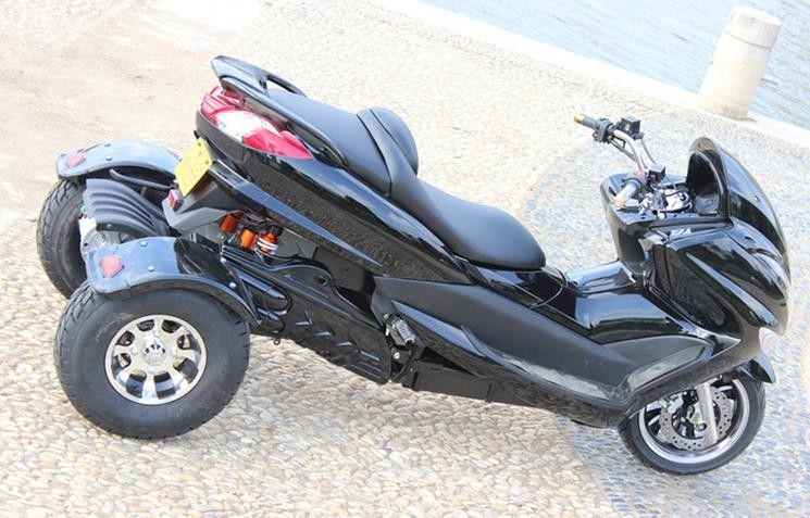 1500w μηχανικά δίκυκλα ηλεκτρικών κινητήρων, μοτοσικλέτα μηχανικών δίκυκλων 3 ροδών με την αβούρτσιστη μηχανή