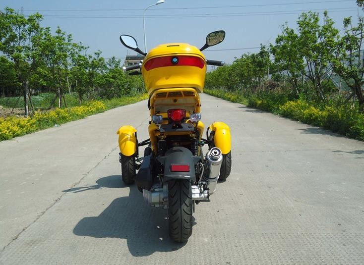 Οριζόντια μοτοσικλέτα 50cc 3 μηχανικό δίκυκλο 4 ροδών τύπων τρι Trike ροδών κτύπημα