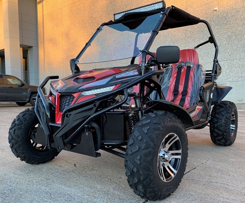 Ηλεκτρικό μπουγκί Go Kart που ξεκινάει με νερό με φρένο δίσκου και μονόκύλινδρο 4 ροών