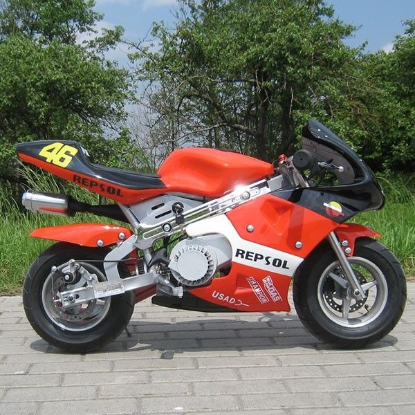 Κόκκινα μίνι ποδήλατα 50cc, ηλεκτρικά ποδήλατα ρύπου αερίου ρύπου έναρξης μικρά με την αυτόματη μετάδοση