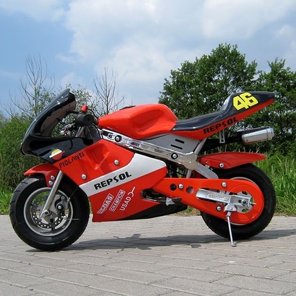 Κόκκινα μίνι ποδήλατα 50cc, ηλεκτρικά ποδήλατα ρύπου αερίου ρύπου έναρξης μικρά με την αυτόματη μετάδοση
