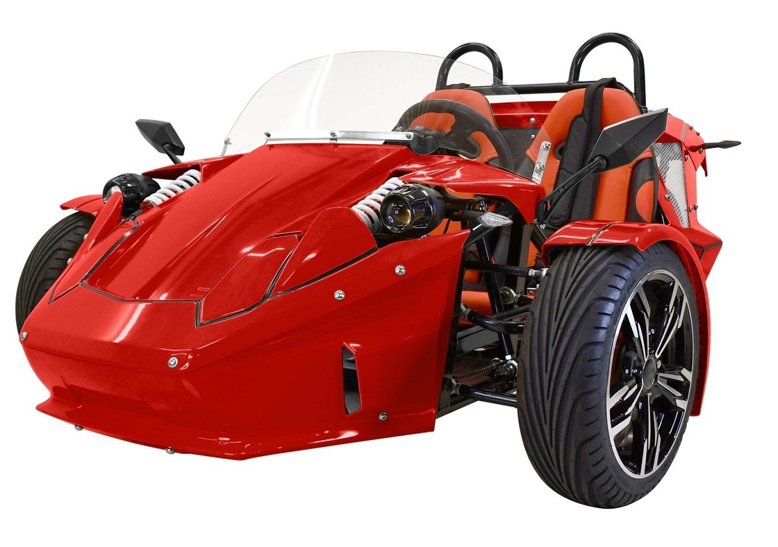 Τριτροχιά μοτοσυκλέτα E-Spider 72V Trike ισχυρή 3000w μεσαία κίνηση κινητήρα με μπαταρία λιθίου
