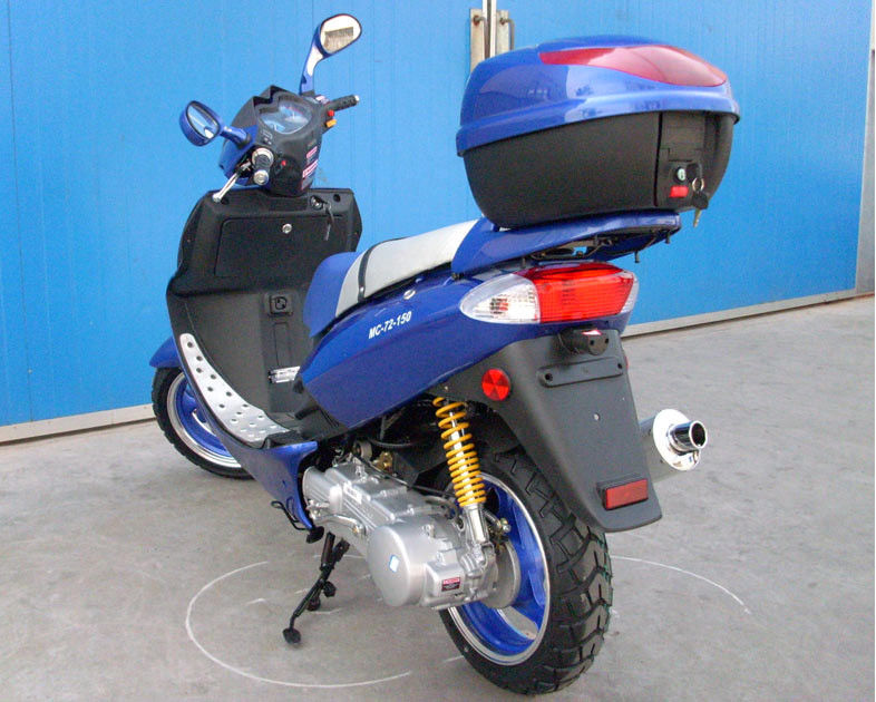 150cc CVT που αναγκάζεται - δροσισμένο αέρας μηχανοκίνητο μηχανικό δίκυκλο με το διακόπτη εκπομπής αερίων