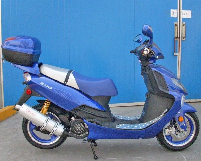 150cc CVT που αναγκάζεται - δροσισμένο αέρας μηχανοκίνητο μηχανικό δίκυκλο με το διακόπτη εκπομπής αερίων