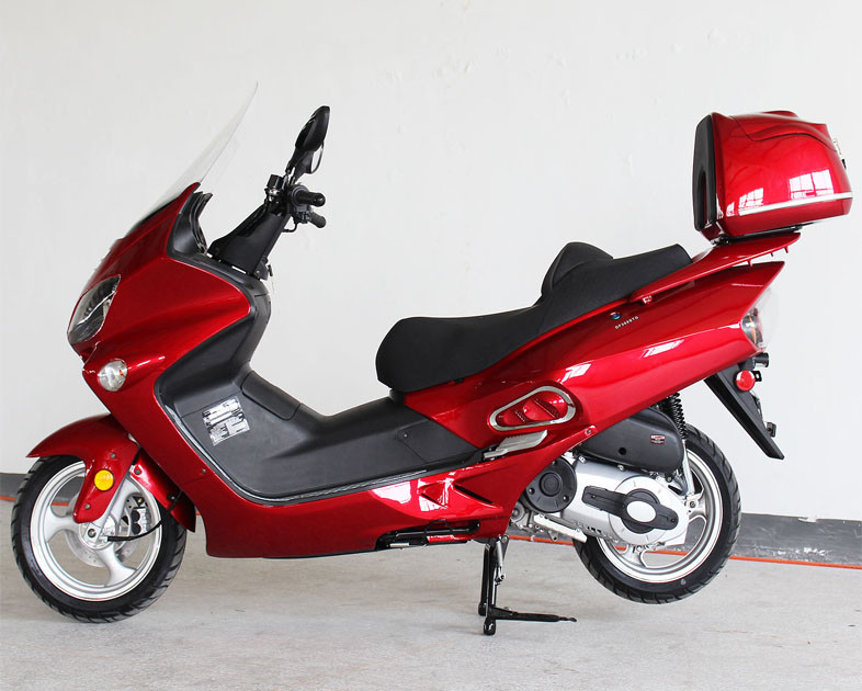 300cc 1 κύλινδρος 4 κτυπήματος ενήλικος μηχανών μπροστινός δίσκος Drive ζωνών μηχανικών δίκυκλων υγρός δροσερός/οπίσθιος δίσκος
